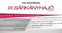 PTE Sárkányhajó Regatta és és Rókaűzők-váltófutóverseny