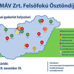 Legyél te is ösztöndíjas hallgató a MÁV-csoport valamelyik vállalatánál!