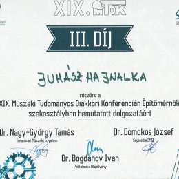 Temesvári MTDK-n elért építész sikerek